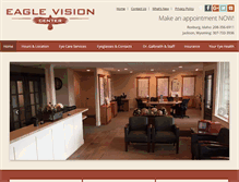 Tablet Screenshot of eaglevisioncenter.com
